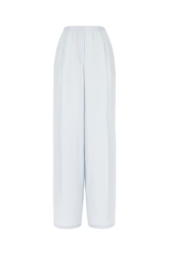 Pastel Light Blue Acetate Blend Pants - Jucca - Modalova