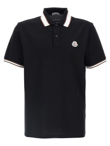 Moncler Logo Patch Polo Shirt - Moncler - Modalova