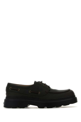 Tod's Black Leather Loafers - Tod's - Modalova