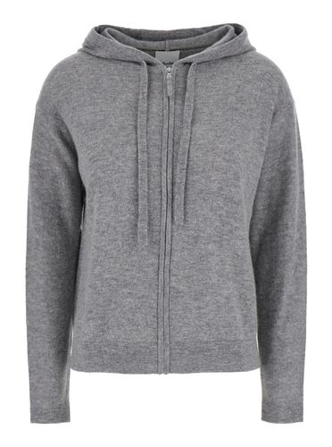 Drawstring Hoodie In Wool And Cashmere Woman - Allude - Modalova