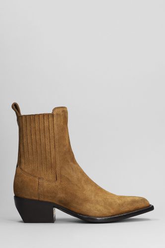 Debbie Texan Ankle Boots In Leather Color Suede - Golden Goose - Modalova