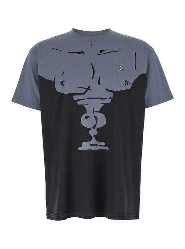 Mens Bust Black And T-shirt With Logo Embroidery In Cotton Man - Vivienne Westwood - Modalova