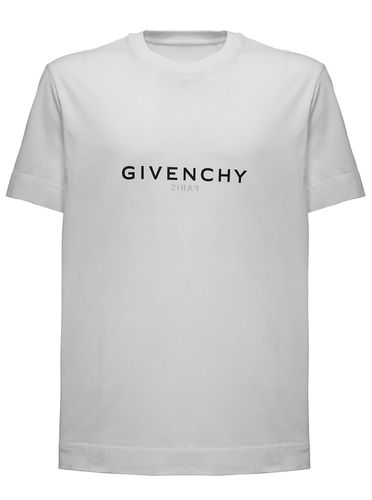 Mans Cotton T-shirt With Logo Print - Givenchy - Modalova