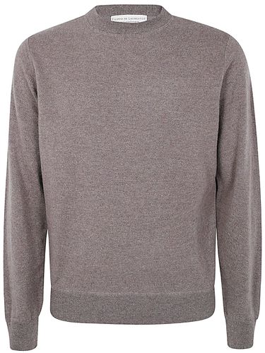 Long Sleeves Cashmere Wool Round Neck Sweatshirt - Filippo De Laurentiis - Modalova