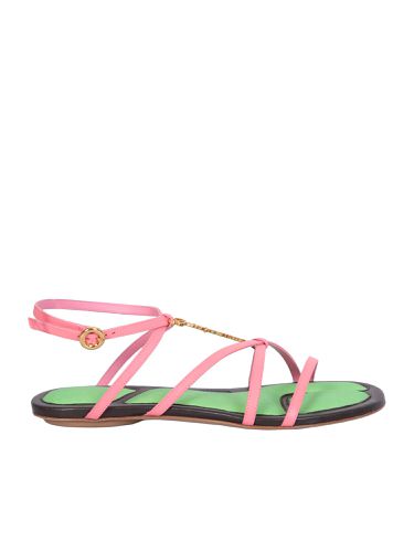 Jacquemus Charm Logo Flat Sandals - Jacquemus - Modalova