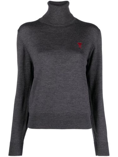 Dark Wool Jumper - Ami Alexandre Mattiussi - Modalova