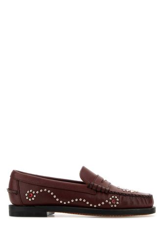Burgundy Leather Dandette Loafers - Sebago - Modalova