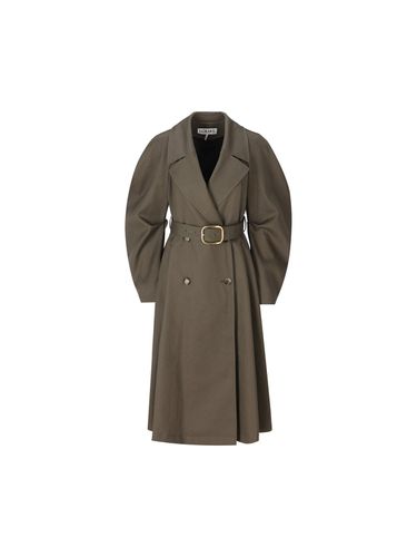 Double Breasted Belted Trench Coat - Loewe - Modalova