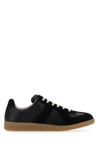 Black Leather Replica Sneakers - Maison Margiela - Modalova