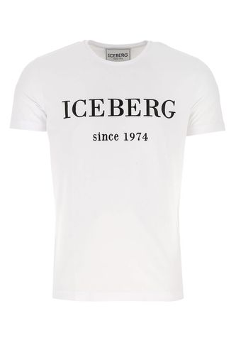 Iceberg T-shirt In Cotone Bianco - Iceberg - Modalova