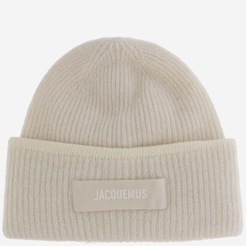 Wool Blend Beanie With Logo - Jacquemus - Modalova