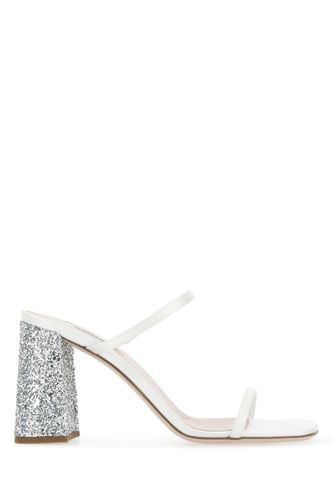 Miu Miu White Satin Mules - Miu Miu - Modalova