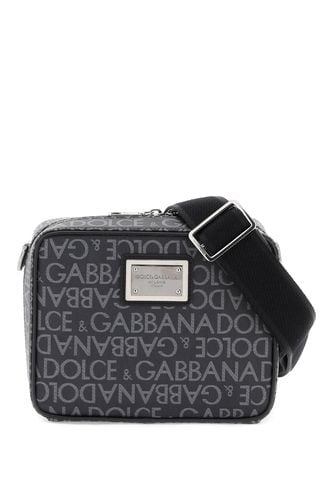 Coated Jacquard Messenger Bag - Dolce & Gabbana - Modalova