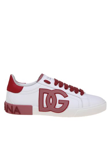 Low Calf Sneakers Color And Red - Dolce & Gabbana - Modalova