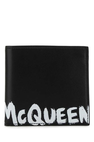 Black Leather Wallet - Alexander McQueen - Modalova