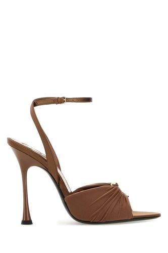 Caramel Jersey Lola Sandals - Saint Laurent - Modalova