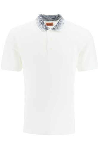 Missoni White Cotton Polo Shirt - Missoni - Modalova