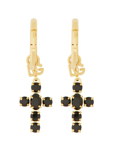 Dolce & Gabbana Earring With Cross - Dolce & Gabbana - Modalova