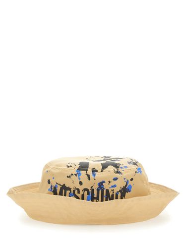 Moschino Bucket Hat With Logo - Moschino - Modalova