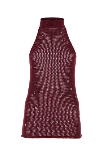 Durazzi Milano Burgundy Crochet Top - Durazzi Milano - Modalova