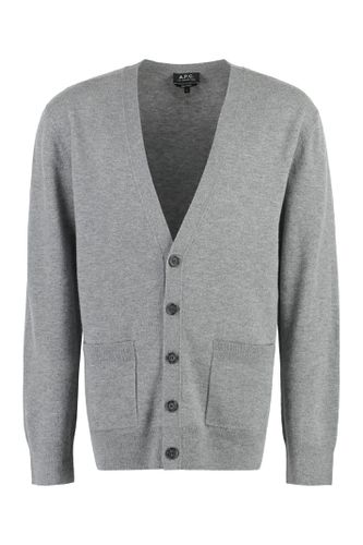 A. P.C. Theo Virgin Wool Cardigan - A.P.C. - Modalova