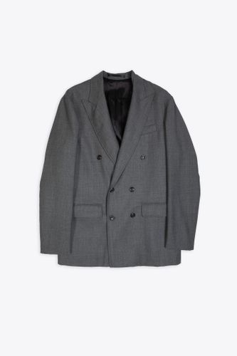 Giacca Doppio Petto Pura Grey wool double-breasted blazer - Mauro Grifoni - Modalova