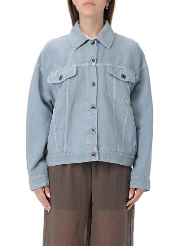 Long-sleeved Button-up Coat - Brunello Cucinelli - Modalova