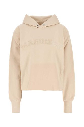 Logo Detailed Raw-cut Hem Hoodie - Maison Margiela - Modalova