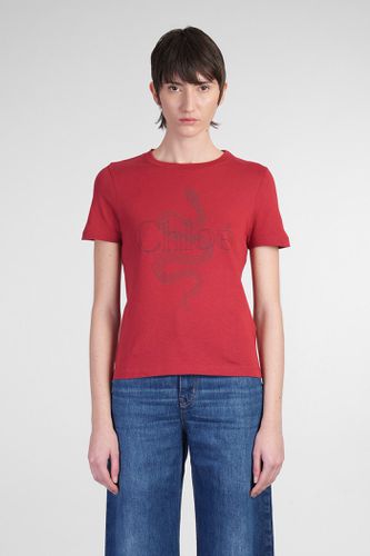 Chloé T-shirt In Red Cotton - Chloé - Modalova