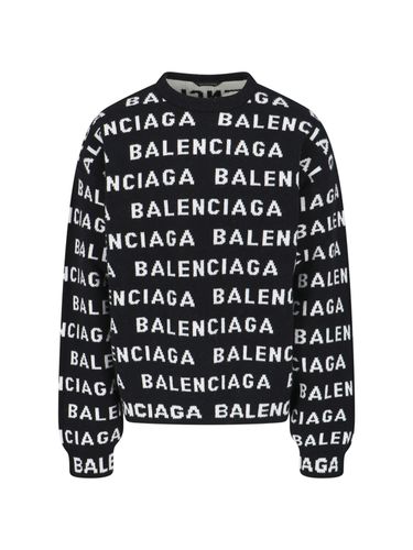 Balenciaga All-over Logo Sweater - Balenciaga - Modalova