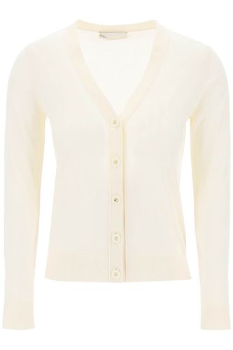 Simone Wool And Silk Cardigan - Tory Burch - Modalova