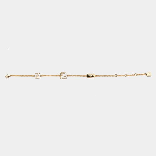 Fendi Gold Tone Metal Bracelet - Fendi - Modalova