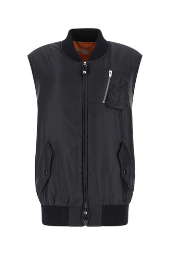 Navy Blue Nylon Padded Sleeveless Jacket - Stella McCartney - Modalova