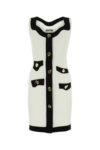 Two-tone Stretch Viscose Blend Dress - Moschino - Modalova