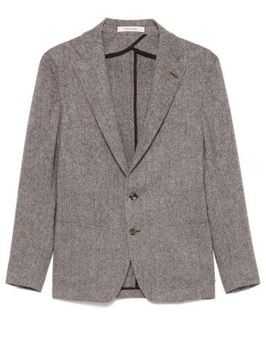 Herringbone-pattern Blazer - Tagliatore - Modalova