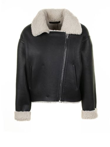 Sheepskin Jacket In Nappa And Curly Wool - HiSO - Modalova