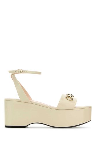 Gucci Ivory Leather Sandals - Gucci - Modalova