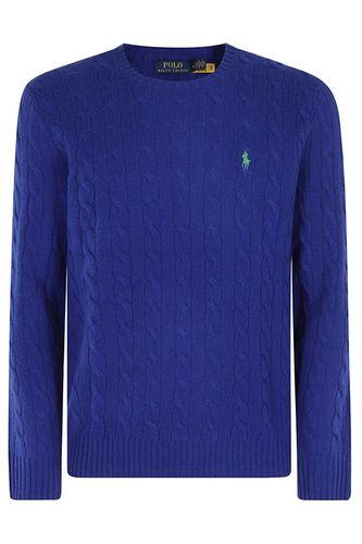 Pony Embroidered Cable-knit Jumper - Polo Ralph Lauren - Modalova