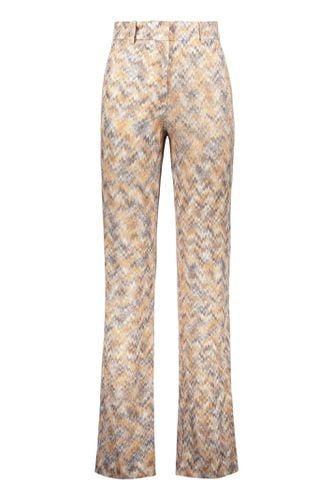 Chevron Knitted Palazzo Trousers - Missoni - Modalova