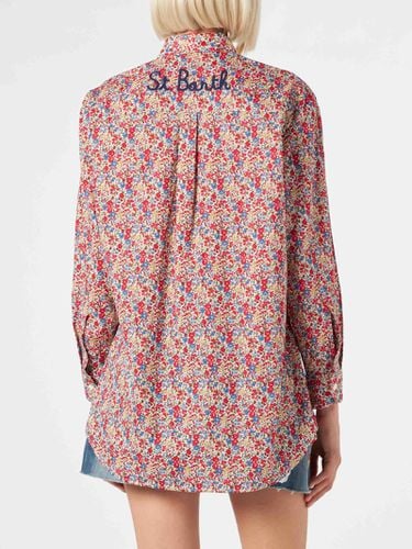 Woman Brigitte Cotton Shirt With Flower Print Made With Liberty Fabric - MC2 Saint Barth - Modalova