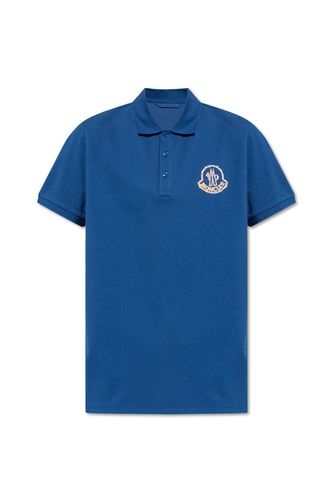 Moncler Logo Patch Polo Shirt - Moncler - Modalova