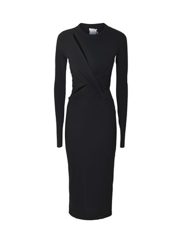 Long-sleeved Wrap Slim Dress - Amazuìn - Modalova