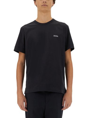 Zegna T-shirt With Logo - Zegna - Modalova