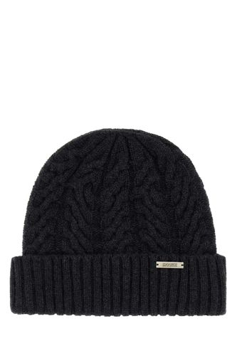 Moorer Charcoal Cashmere Beanie Hat - Moorer - Modalova