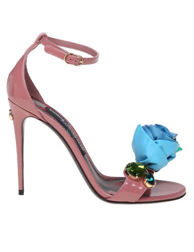 Kiera Patent Sandal With Applied Flower - Dolce & Gabbana - Modalova