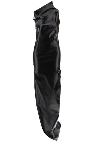 Athena Maxi Dress In Laquered Denim - Rick Owens - Modalova