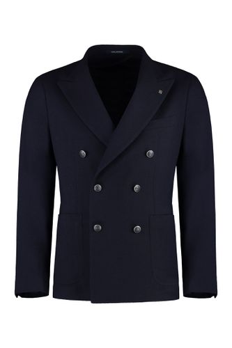 Double-breasted Virgin Wool Jacket - Tagliatore - Modalova