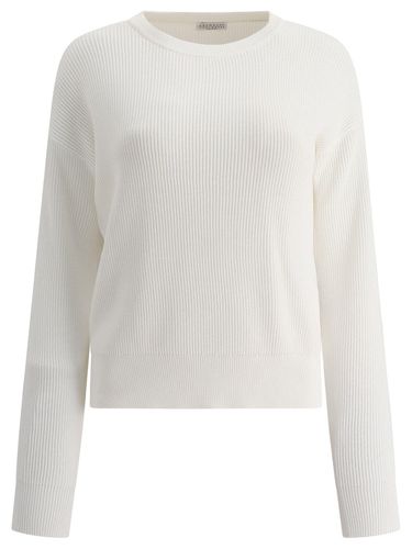 Crewneck Ribbed-knit Jumper - Brunello Cucinelli - Modalova