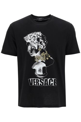 Versace Printed Cotton T-shirt - Versace - Modalova