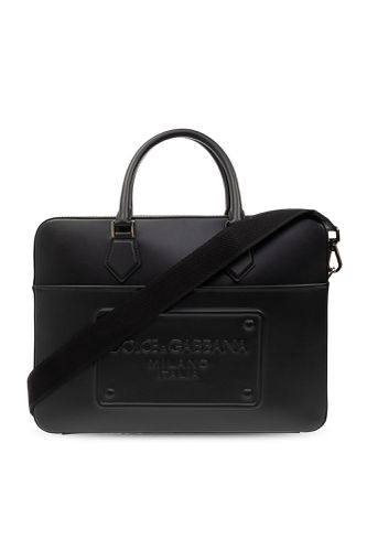 Dolce & Gabbana Briefcase With Logo - Dolce & Gabbana - Modalova